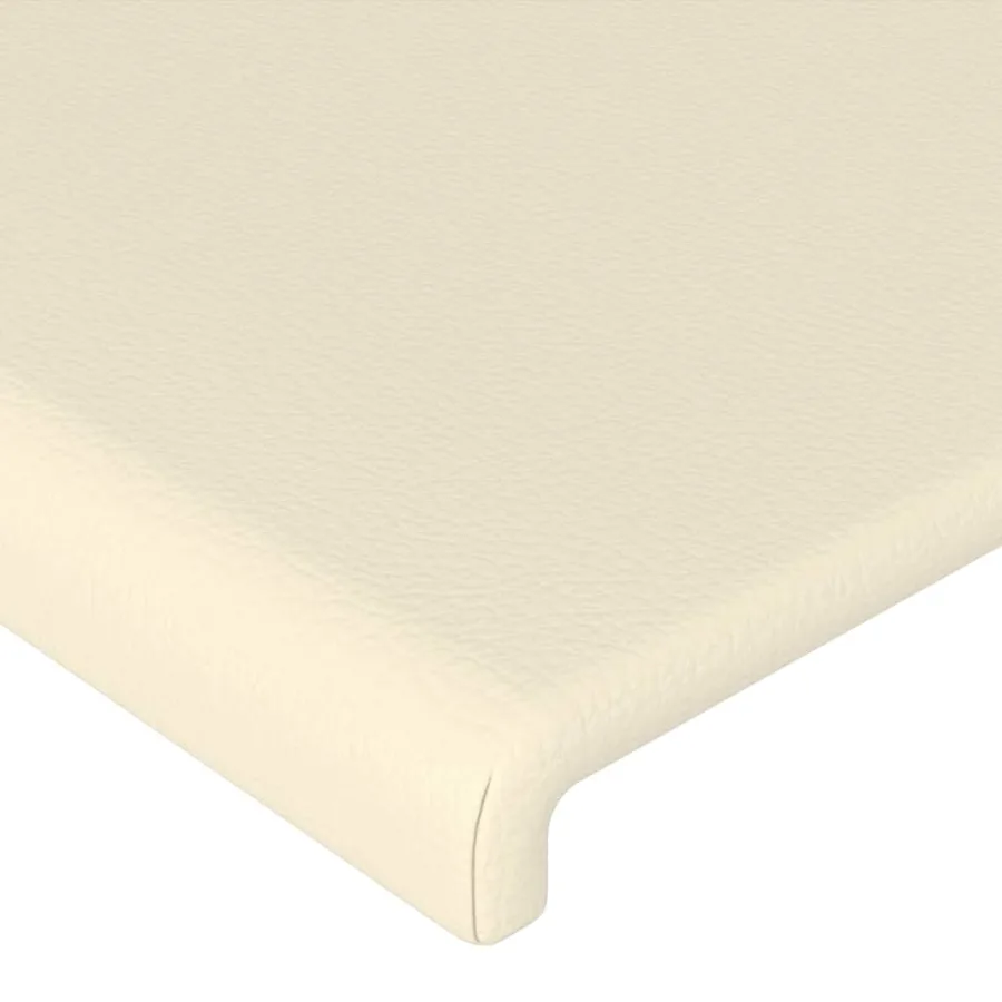 Cadre de lit sans matelas crème 100x200 cm similicuir - 10