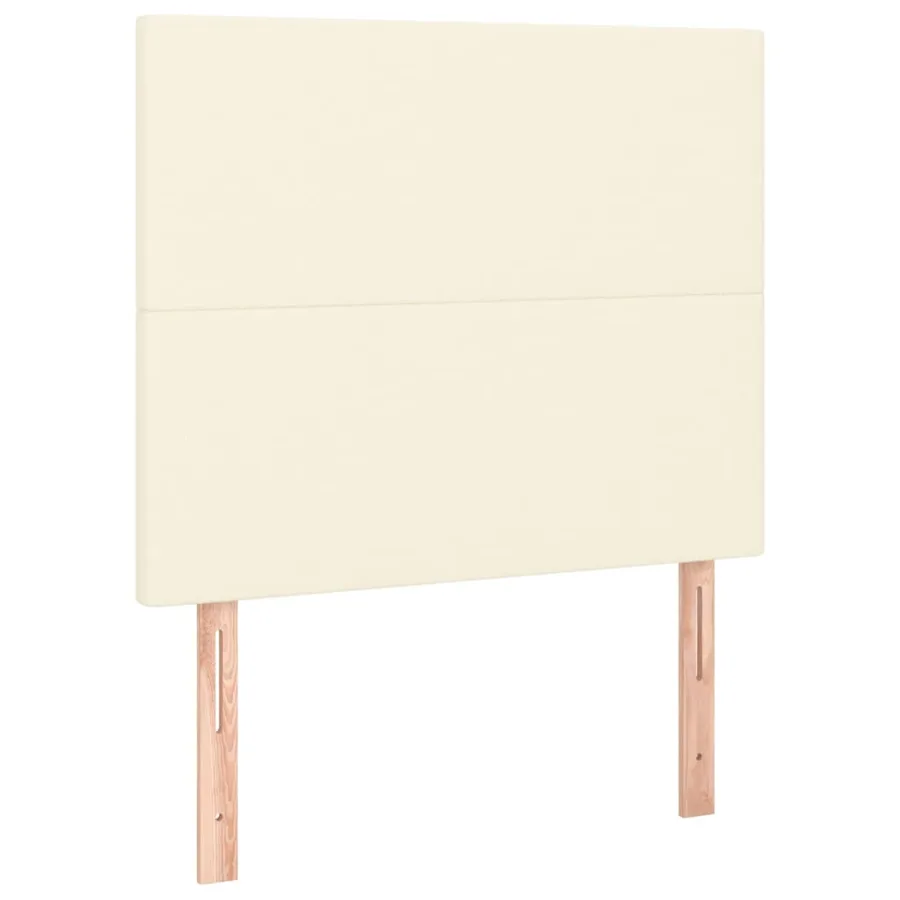 Cadre de lit sans matelas crème 100x200 cm similicuir - 9