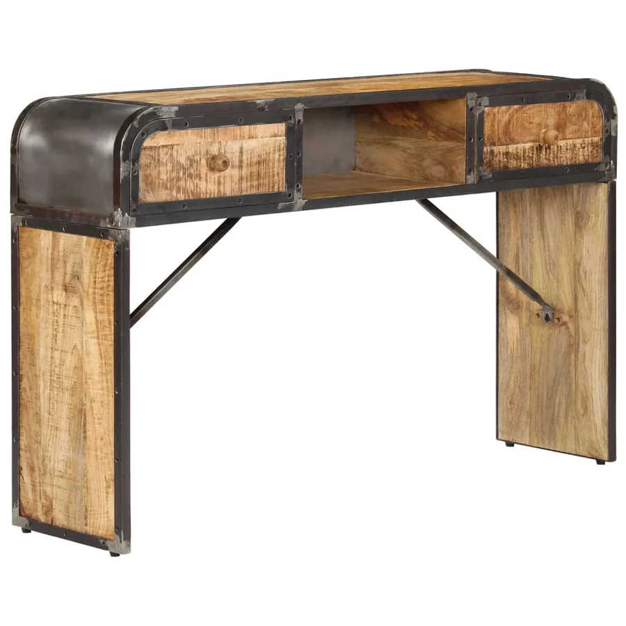 Buffet 120x30x75 cm bois de manguier massif - 12