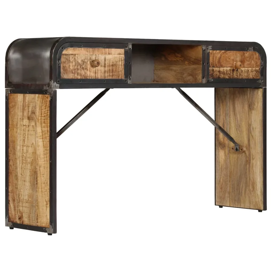 Buffet 120x30x75 cm bois de manguier massif - 13