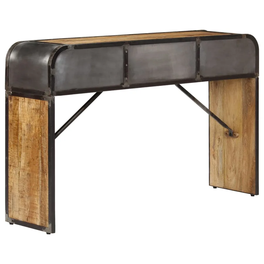 Buffet 120x30x75 cm bois de manguier massif - 3