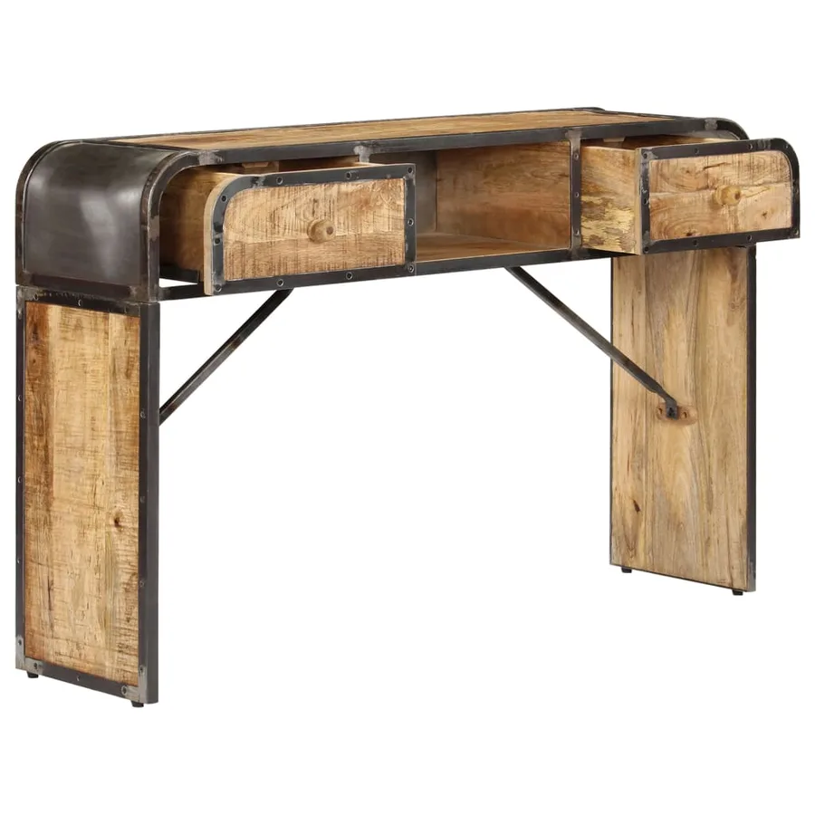 Buffet 120x30x75 cm bois de manguier massif - 4