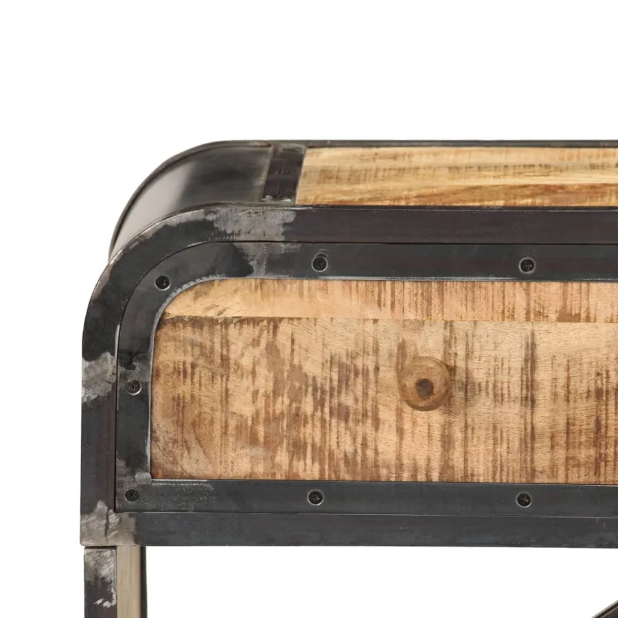 Buffet 120x30x75 cm bois de manguier massif - 6