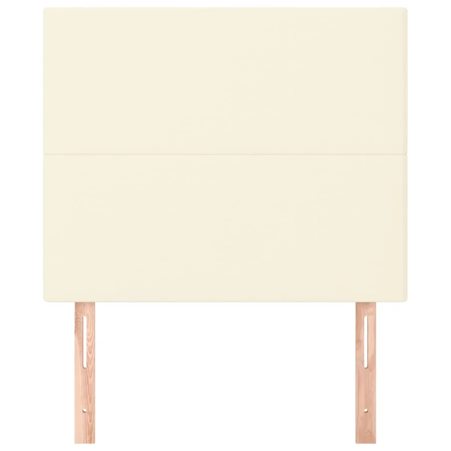 Tête de lit Crème 100x5x118/128 cm Similicuir - 3