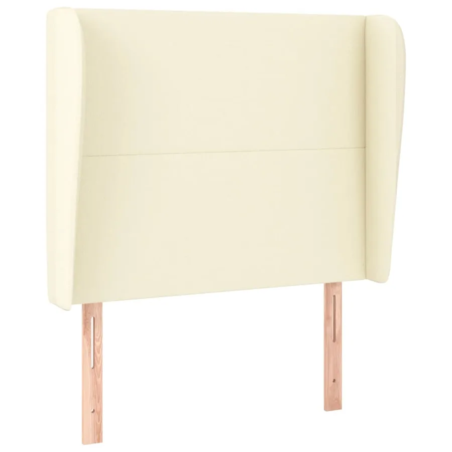 Tête de lit avec oreilles Crème 103x23x118/128 cm Similicuir - 2