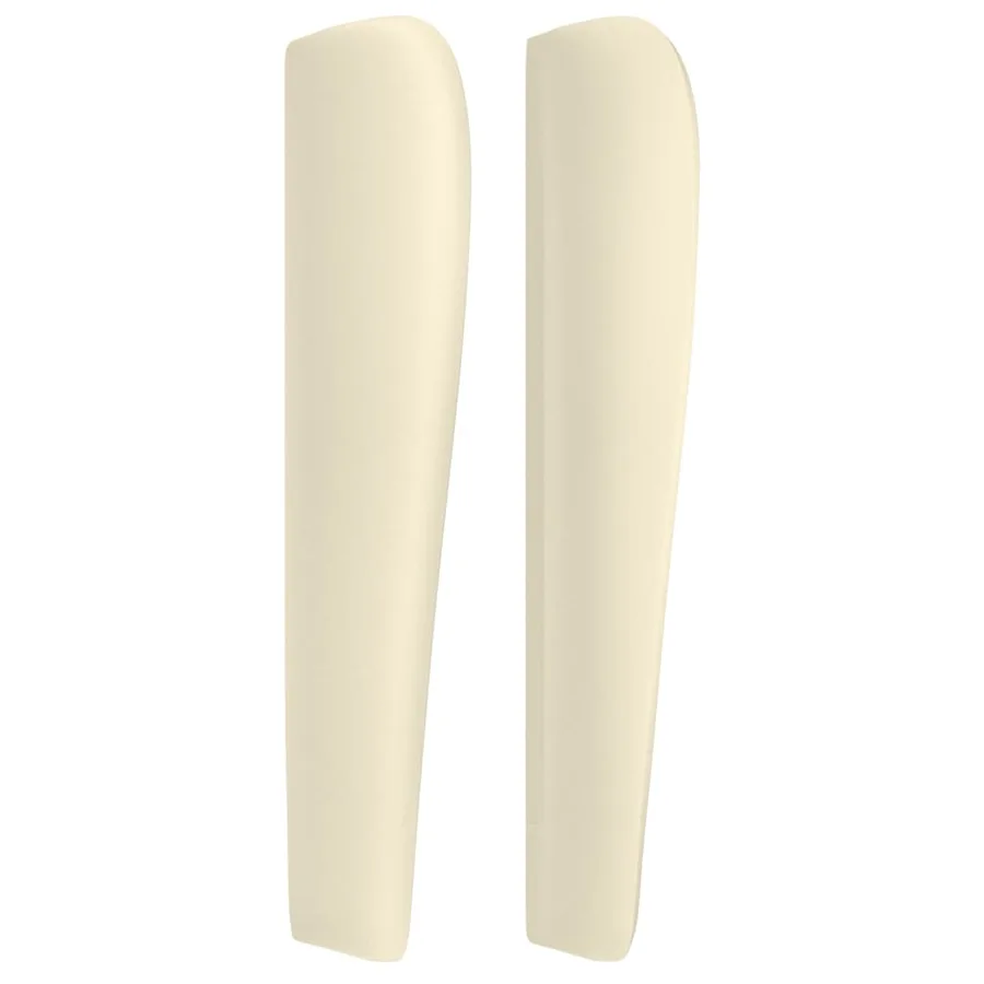 Tête de lit avec oreilles Crème 103x23x118/128 cm Similicuir - 4