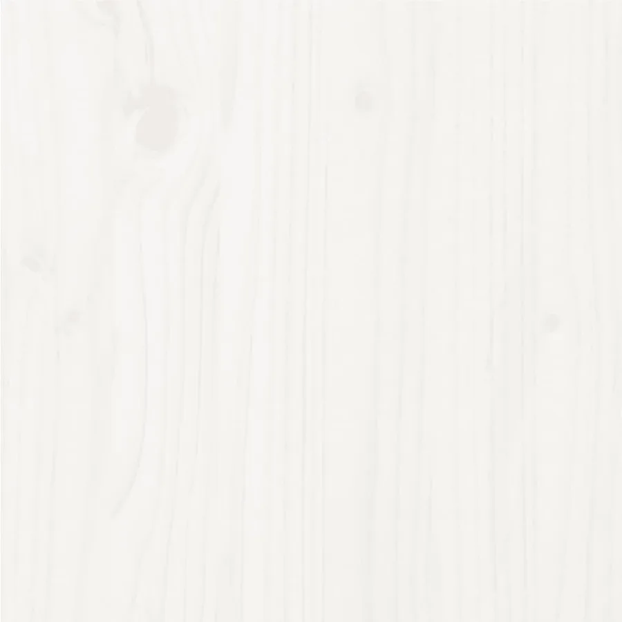 Cadre de lit sans matelas blanc bois de pin massif 140x200 cm - 7