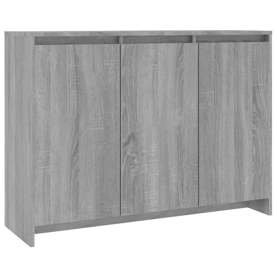 Buffet Sonoma gris 102x33x75 cm Bois d'ingénierie - 2