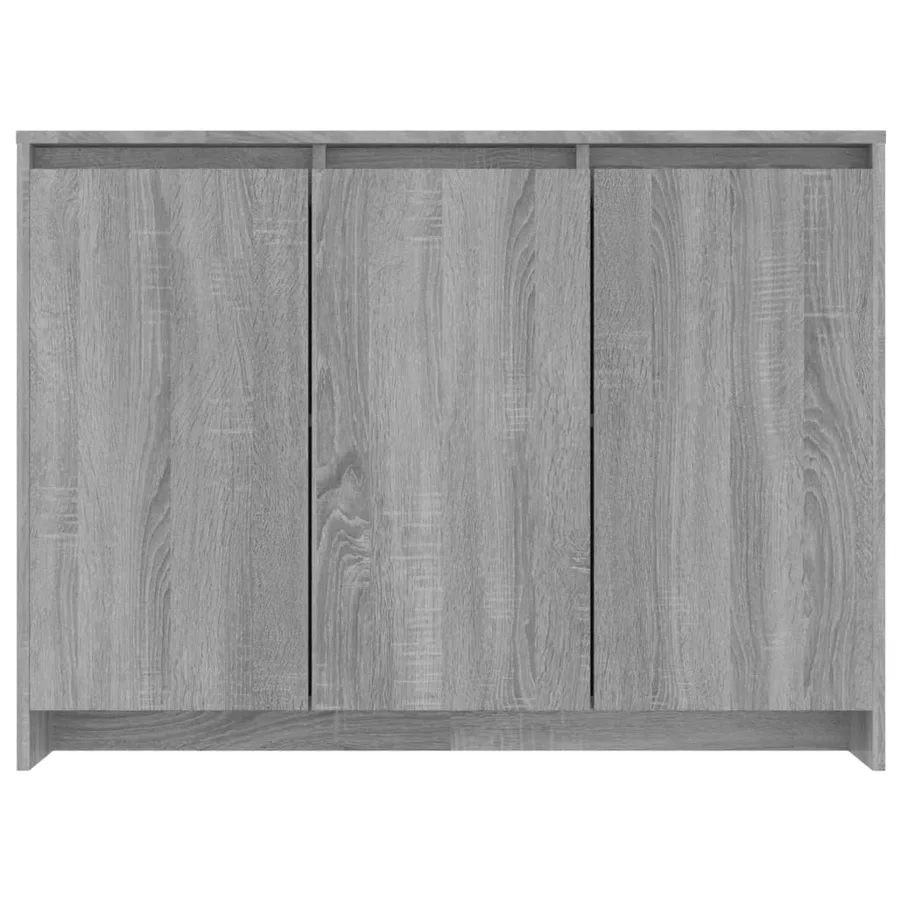 Buffet Sonoma gris 102x33x75 cm Bois d'ingénierie - 6