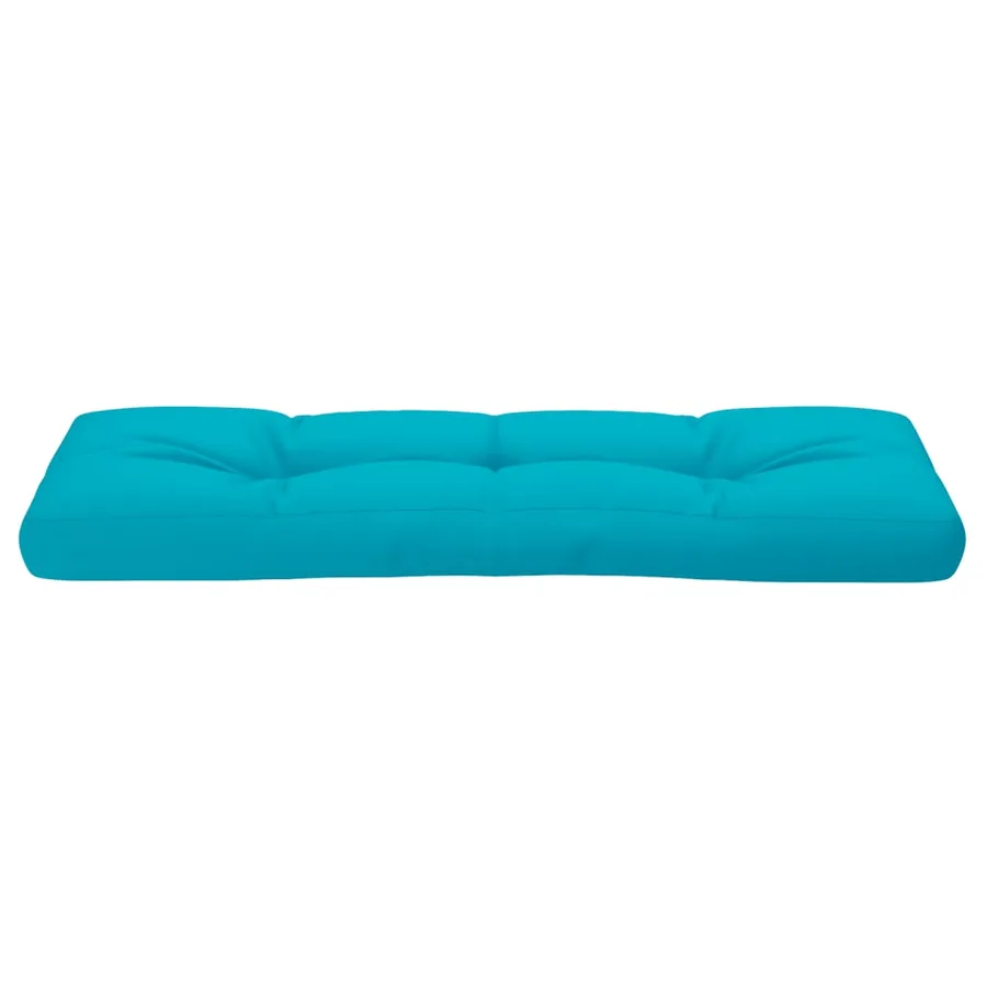 Coussin de palette turquoise 120x40x12 cm tissu - 5