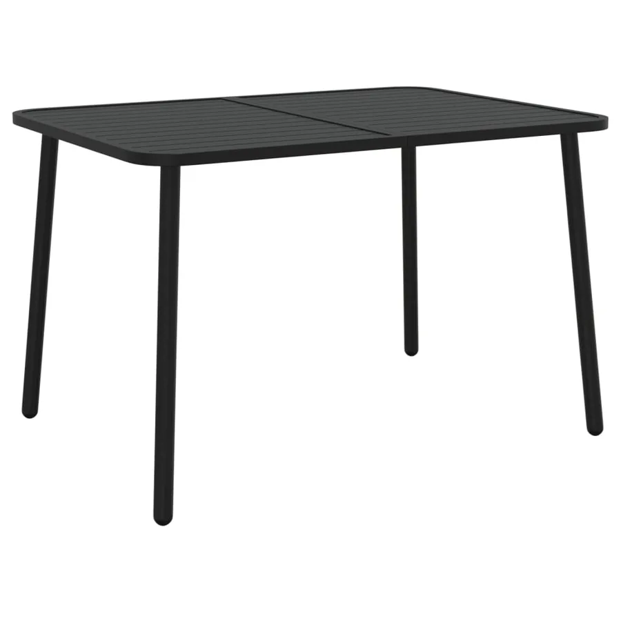 Ensemble à manger de jardin 7 pcs anthracite acier - 7