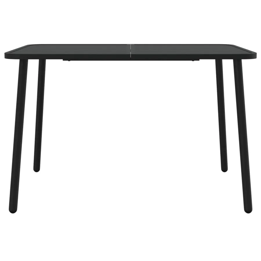 Ensemble à manger de jardin 7 pcs anthracite acier - 8