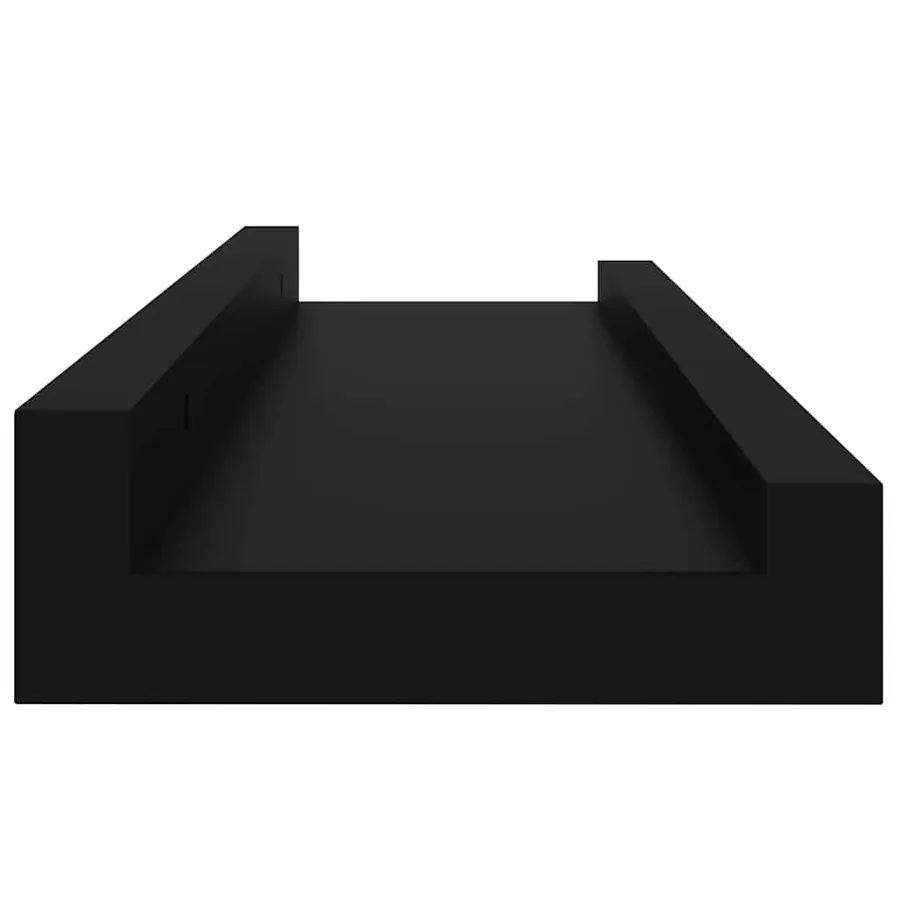 Étagères murales 4 pcs Noir 40x9x3 cm - 6