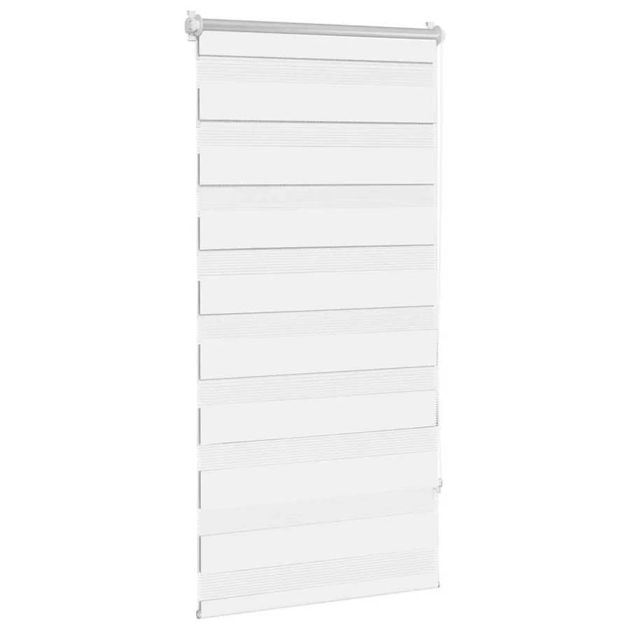 Store vénitien zébré 60,9 x 120 cm, largeur du tissu 56,7 cm, blanc - 3