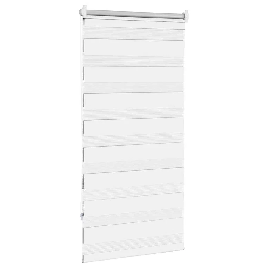 Store vénitien zébré 60,9 x 120 cm, largeur du tissu 56,7 cm, blanc - 4
