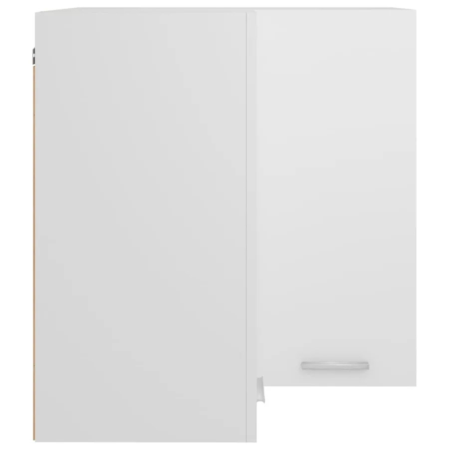 Armoire d'angle suspendue "Lyon" Blanc 57 x 57 x 60 cm Bois d'ingénierie - 6