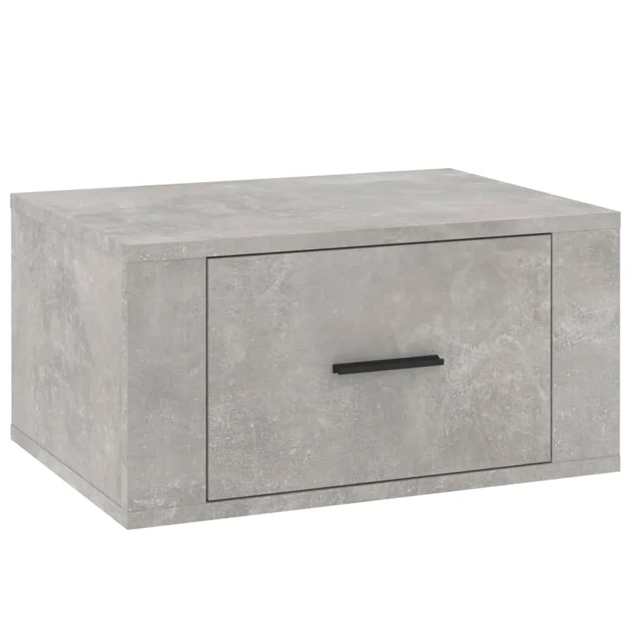 Tables de chevet murales 2 pcs Gris béton 50x36x25 cm - 6