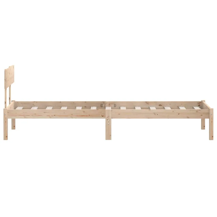Cadre de lit sans matelas bois massif 90x200 cm - 5