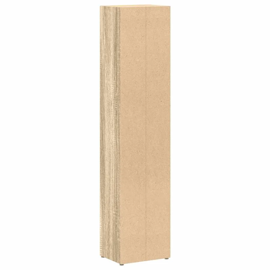 Armoires à CD 2 pcs Chêne sonoma 21x16x93,5 cm Aggloméré - 8