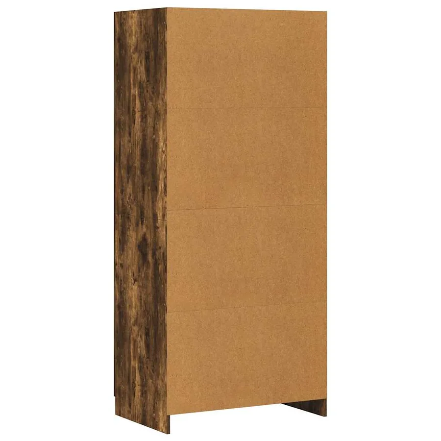 Garde-robe Chêne fumé 80x52x180 cm Bois d'ingénierie - 7