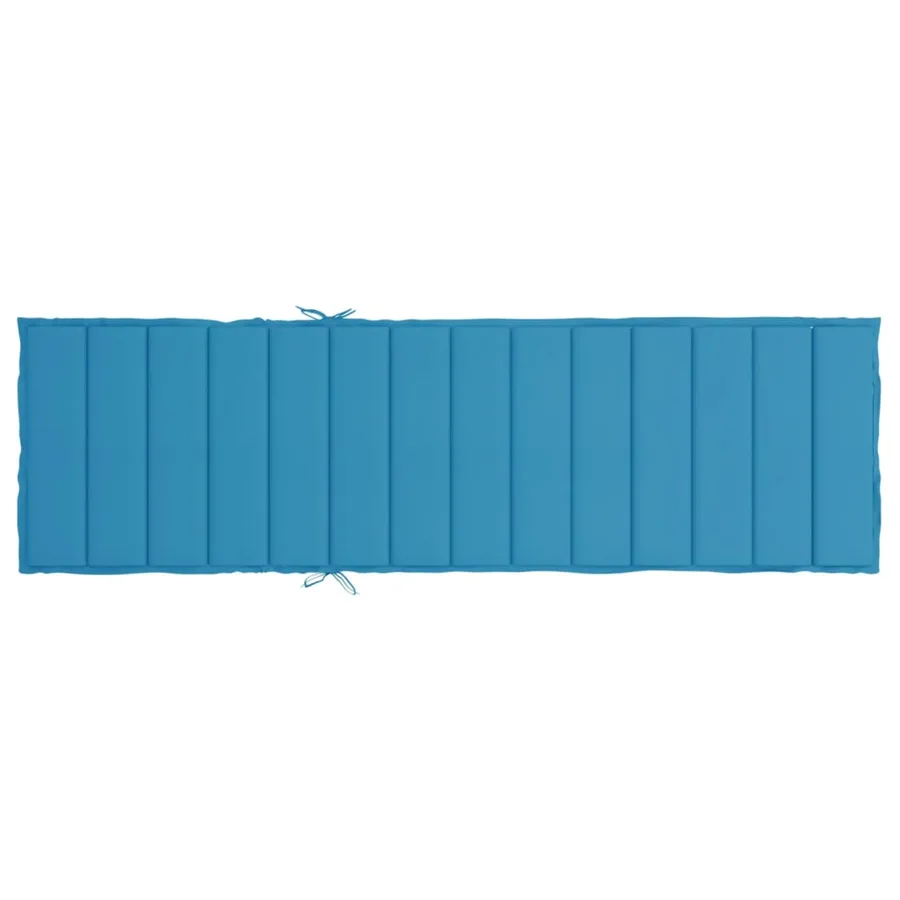 Coussin de chaise longue bleu 200x70x3 cm tissu oxford - 5