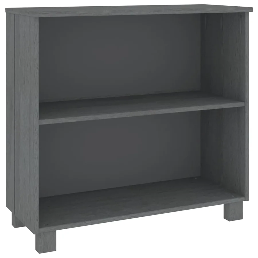 Buffet HAMAR Gris foncé 85x35x80 cm Bois massif de pin - 2