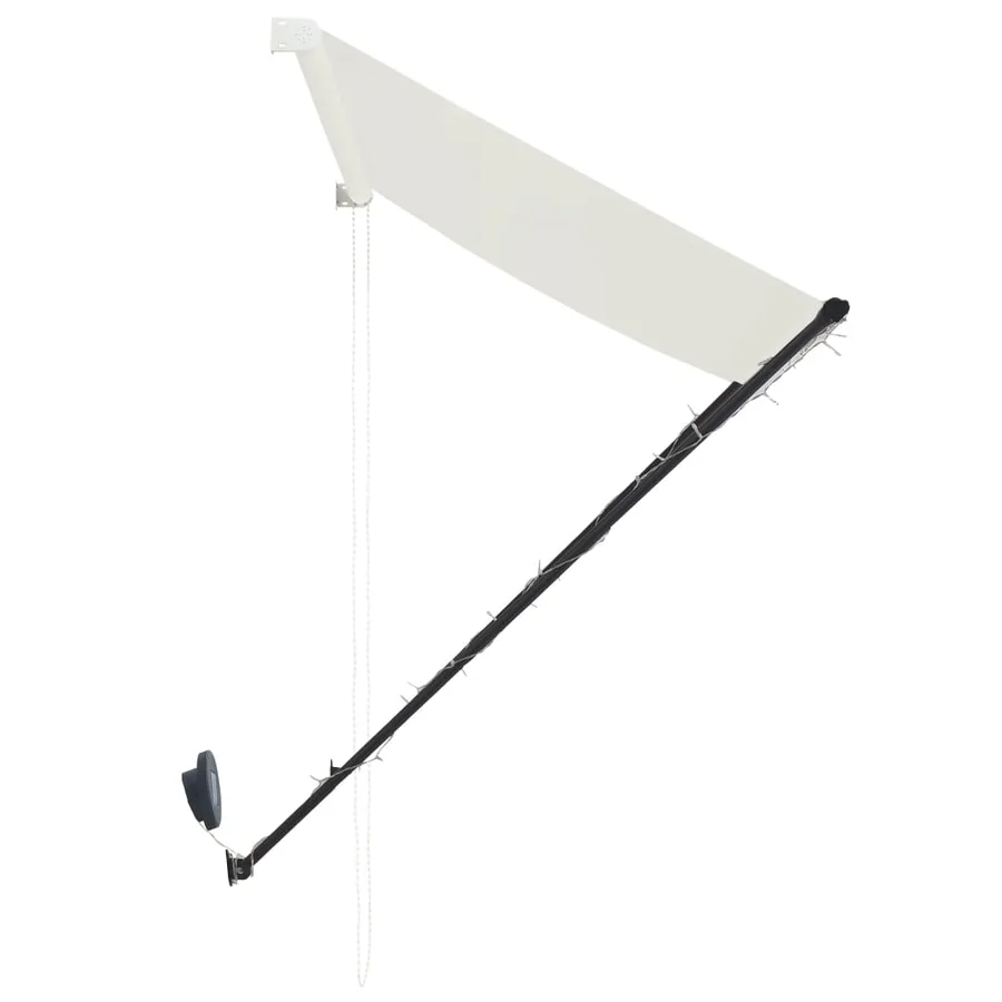 Auvent rétractable avec LED 300x150 cm Crème - 6