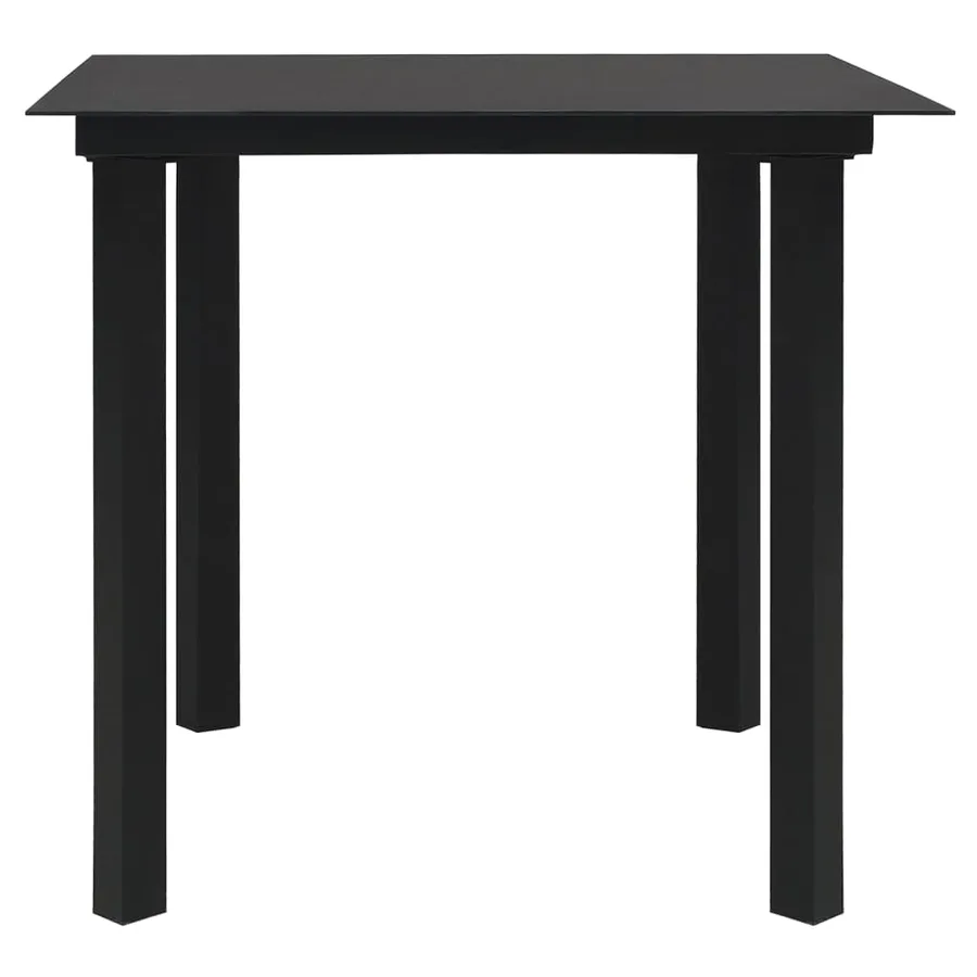 Ensemble à manger de jardin 3 pcs noir rotin PVC - 8
