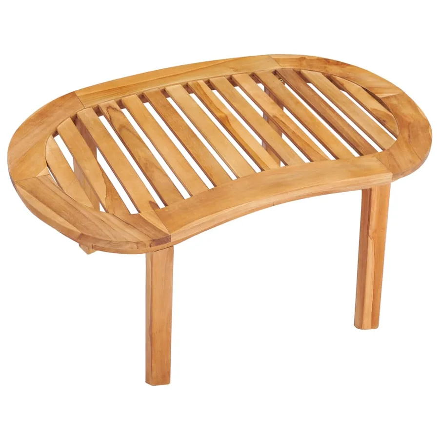 Table basse 90x50x45 cm Bois de teck solide - 4