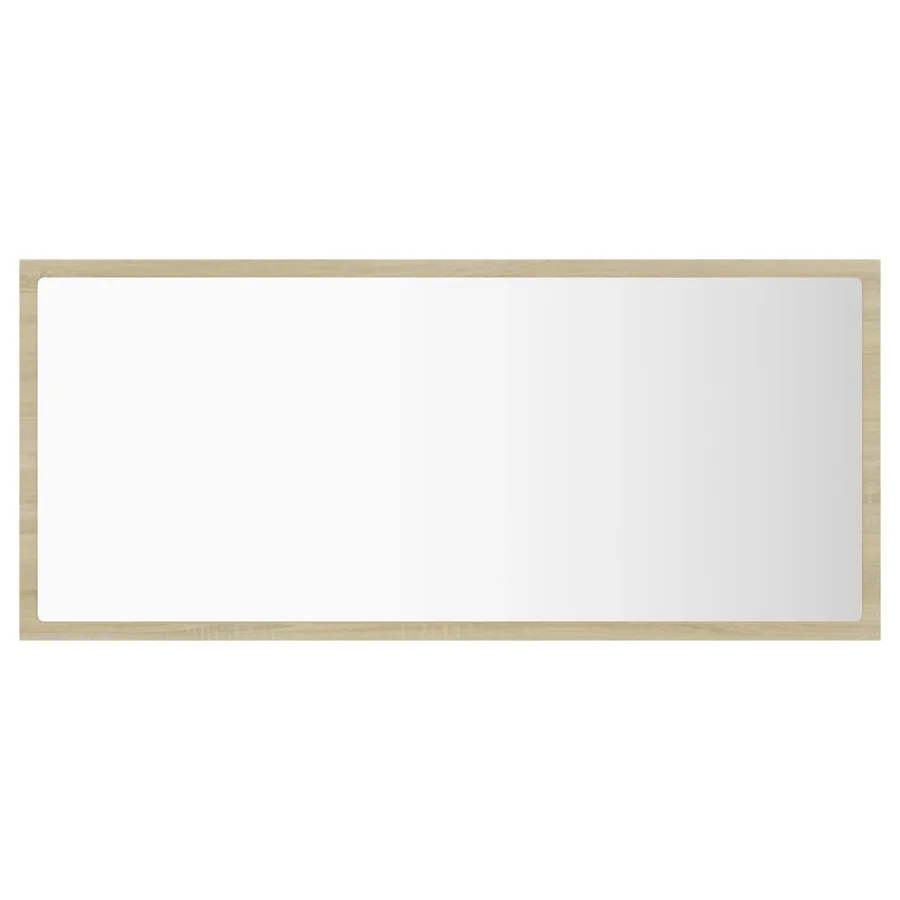 Miroir LED de salle de bain Chêne sonoma 90x8,5x37 cm Acrylique - 3