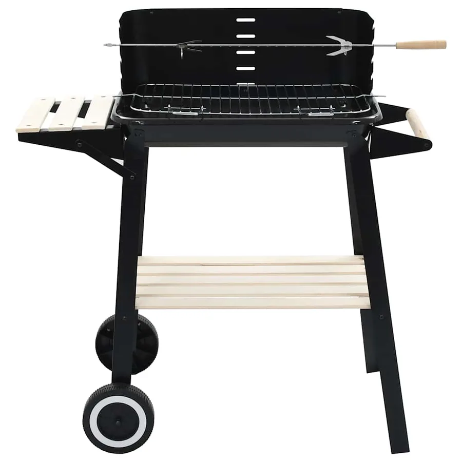 Barbecue au charbon de bois avec roulettes - 2