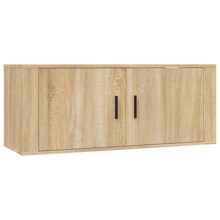 Ensemble de meubles TV 3 pcs Chêne sonoma Bois d'ingénierie - 4