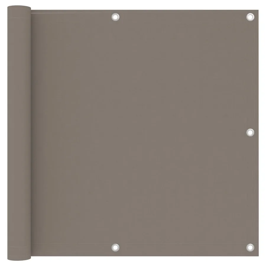 Écran de balcon Taupe 90x400 cm Tissu Oxford