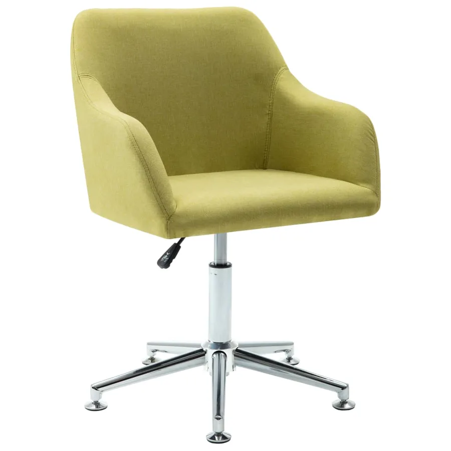 Chaises pivotantes à manger lot de 2 vert tissu - 3