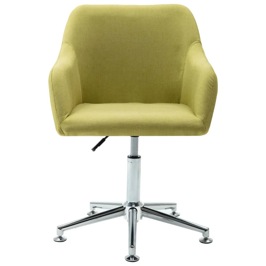 Chaises pivotantes à manger lot de 2 vert tissu - 4
