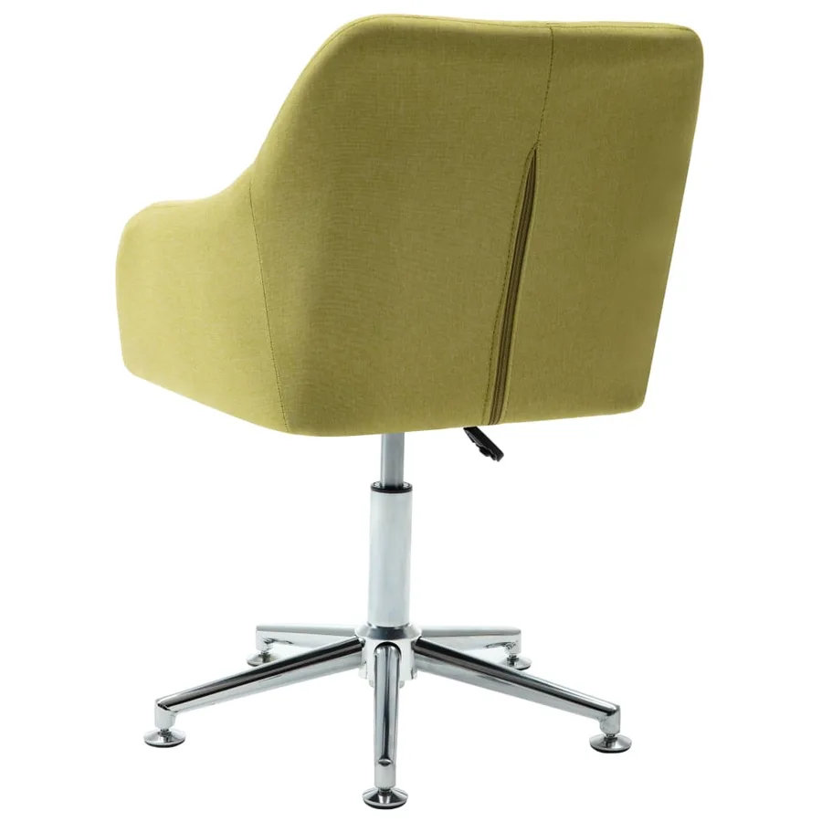 Chaises pivotantes à manger lot de 2 vert tissu - 6