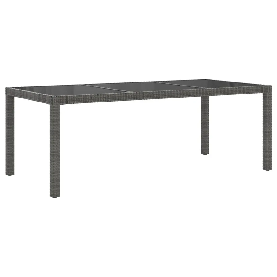 Ensemble à manger d'extérieur 9pcs coussins Résine tressée Gris - 4