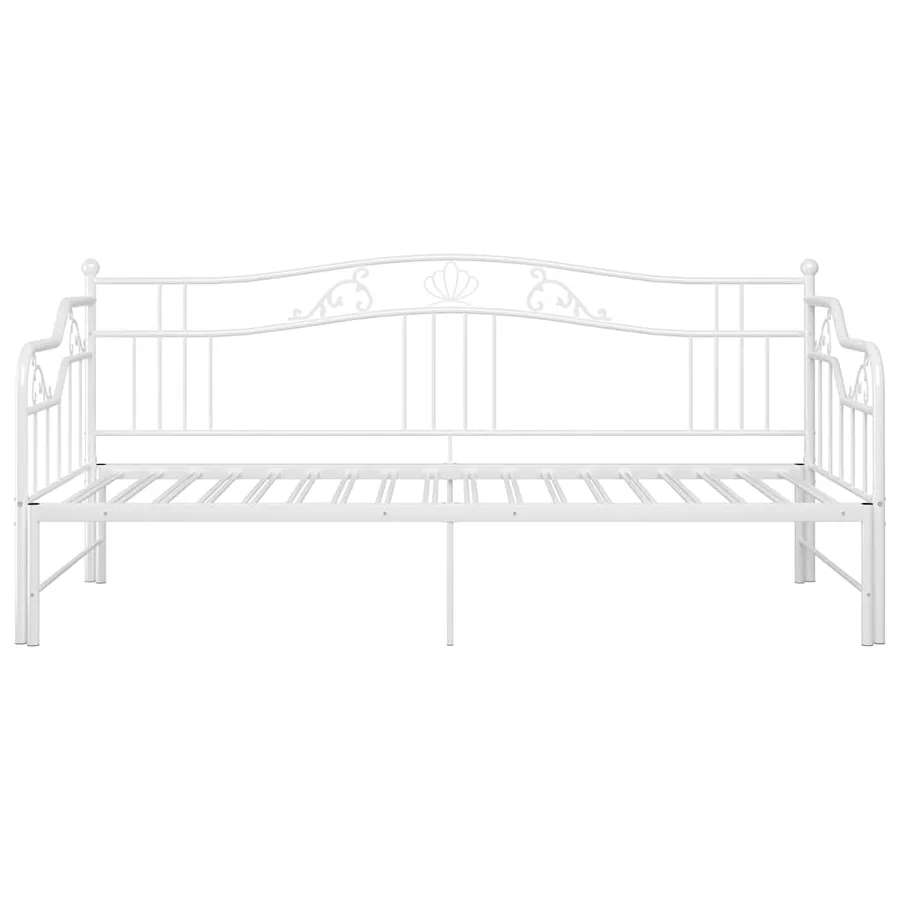 Cadre de canapé-lit extensible sans matelas blanc 90x200 cm - 7