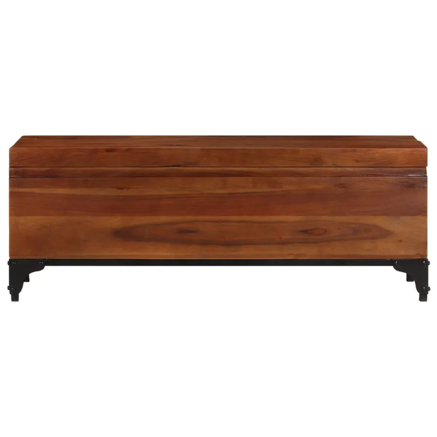 Coffre de rangement 110x35x41 cm Bois d'acacia solide - 4