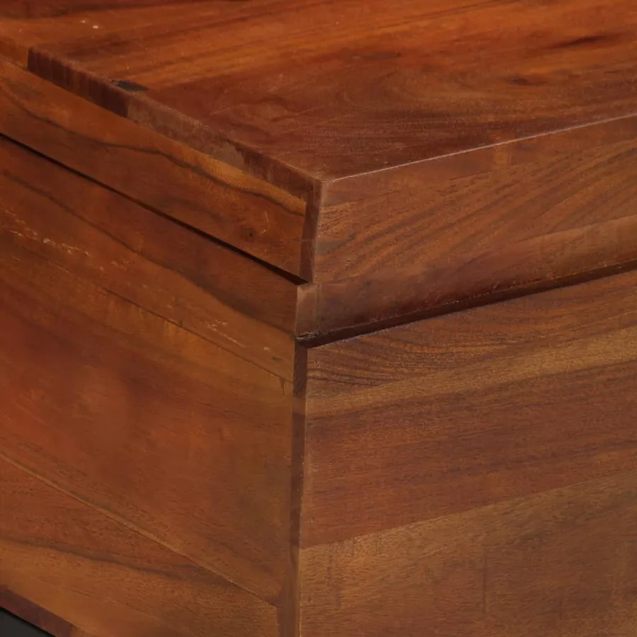 Coffre de rangement 110x35x41 cm Bois d'acacia solide - 6
