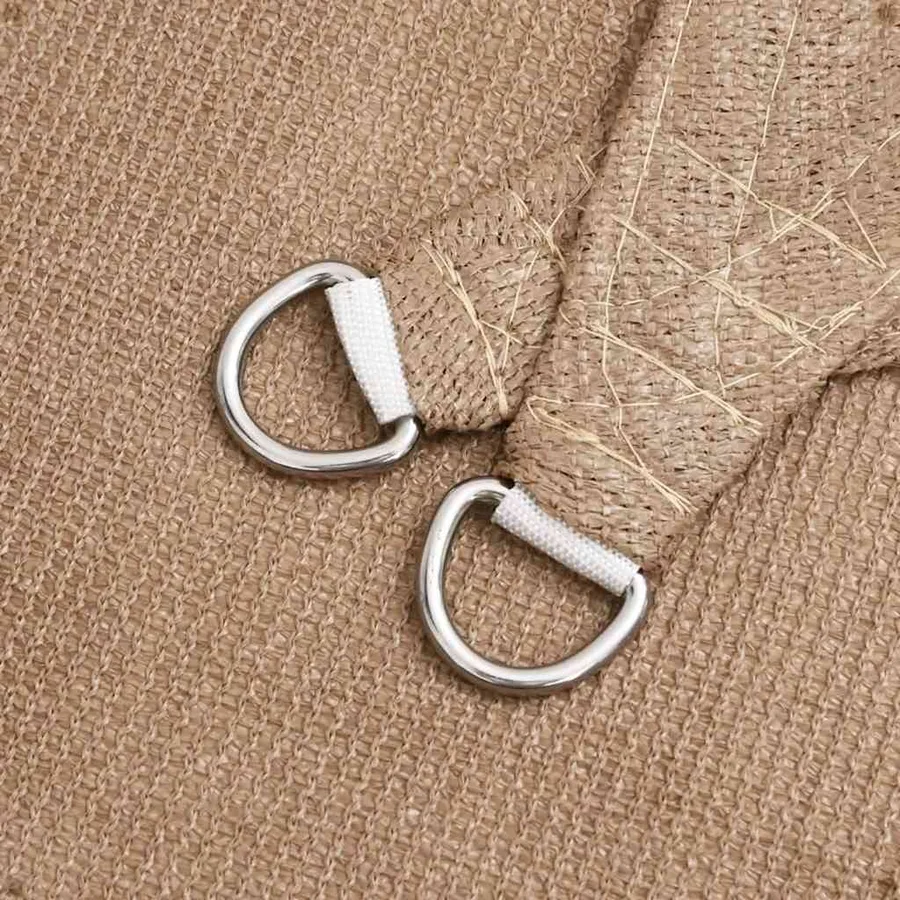 Voile d'ombrage 160 g/m² Taupe 5x7x7 m PEHD - 5