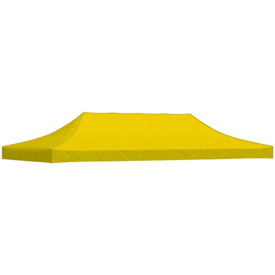 Toit de tente de réception 6x3 m Jaune 270 g/m²