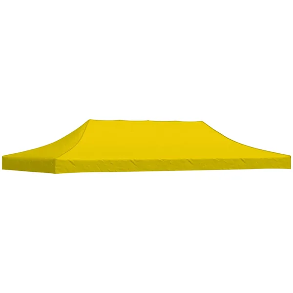 Toit de tente de réception 6x3 m Jaune 270 g/m²
