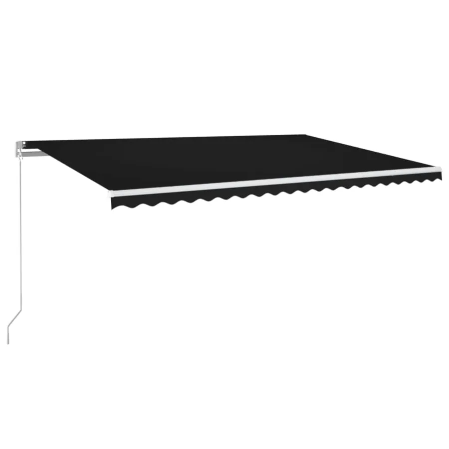 Auvent manuel rétractable 500x350 cm Anthracite - 2