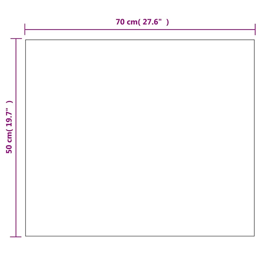 Miroir mural sans cadre avec lampes LED Rectangulaire Verre - 14