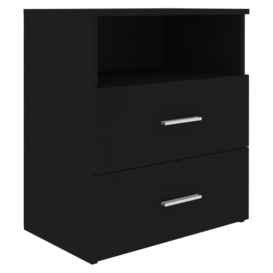 Tables de chevet 2 pcs Noir 50x32x60 cm - 4