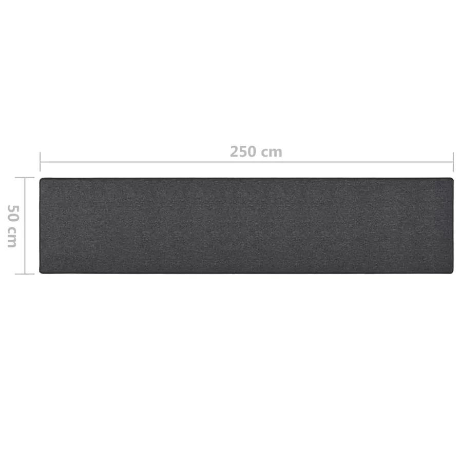 Tapis de couloir Anthracite 50x250 cm - 7