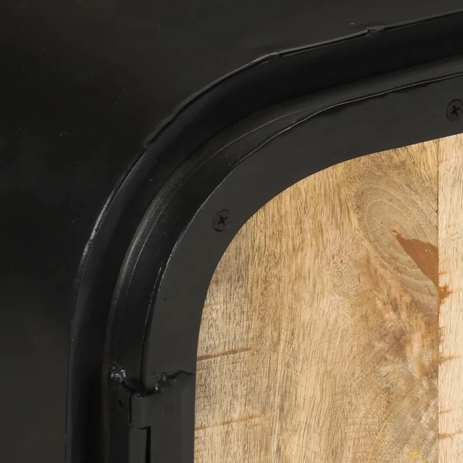 Meuble TV 110x30x45 cm Bois de manguier brut - 6