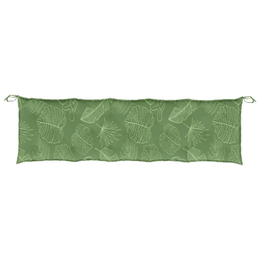 Coussin de banc de jardin motif de feuilles 180x50x7 cm - 4