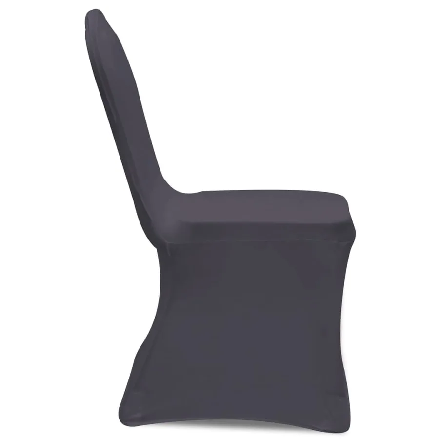 Housse de chaise extensible 6 pcs anthracite - 4